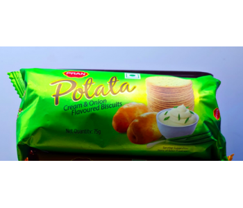 PRAN POTATA CREAM & ONION FLAVOUR BISCUITS